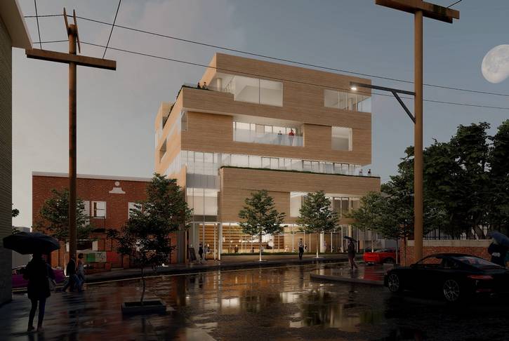 Rendering of Casa d'Angolo in Little Italy.